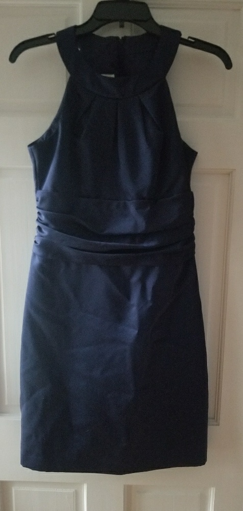 Navy blue bridesmaid dress
